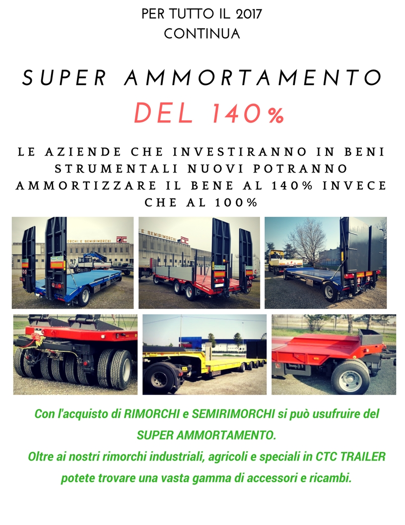 Per usufruire del SUPER AMMORTAMENTO le imprese dovranno investire in beni strumentali nuovi.Alle imprese è riservata una maggiorazione del costo d'acquisto del 40% con beneficio sull'ammortamento annuale 